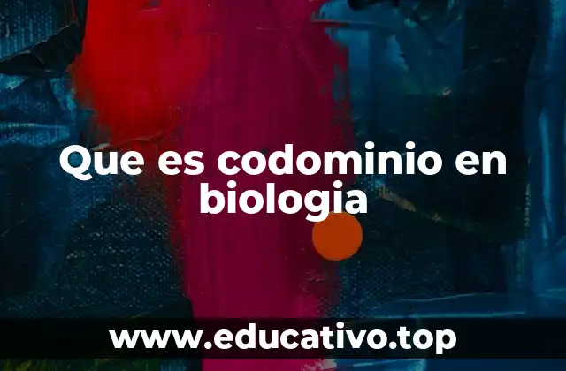 Que es codominio en biologia