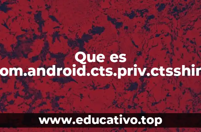 Que es com.android.cts.priv.ctsshim