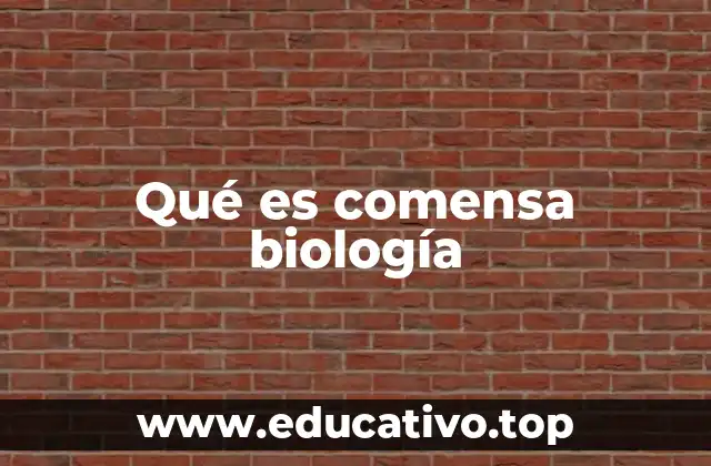 Qué es comensa biología