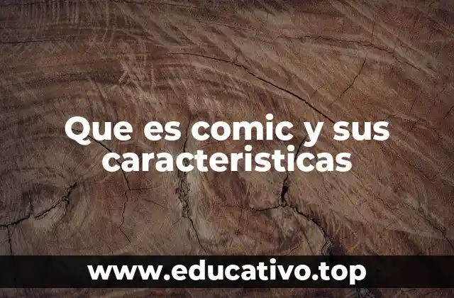 Que es comic y sus caracteristicas