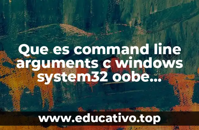 Cómo interactúan los argumentos con el proceso de configuración de Windows