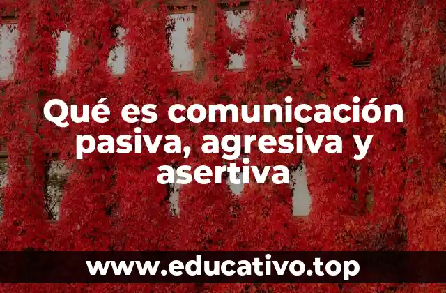 Qué es comunicación pasiva, agresiva y asertiva