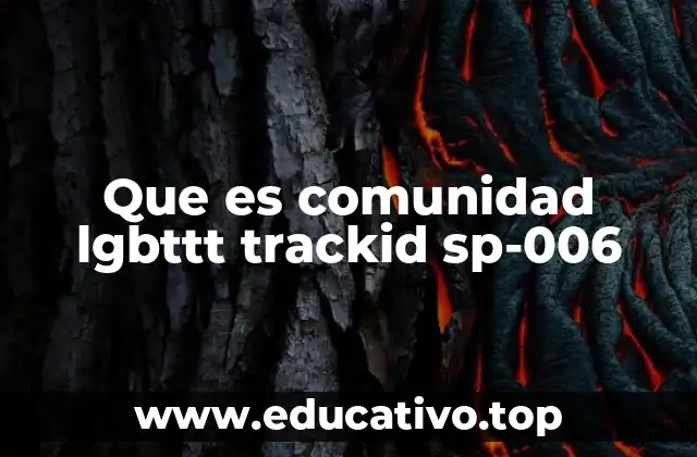 Que es comunidad lgbttt trackid sp-006