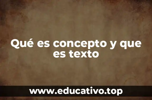 Cómo se relacionan los conceptos con la comunicación escrita