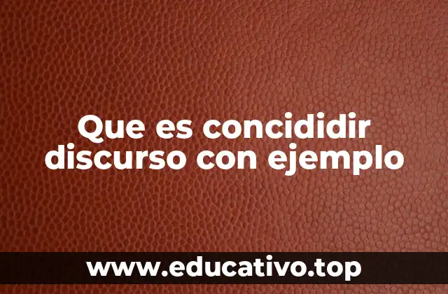 La importancia de la coincidencia en el discurso escrito