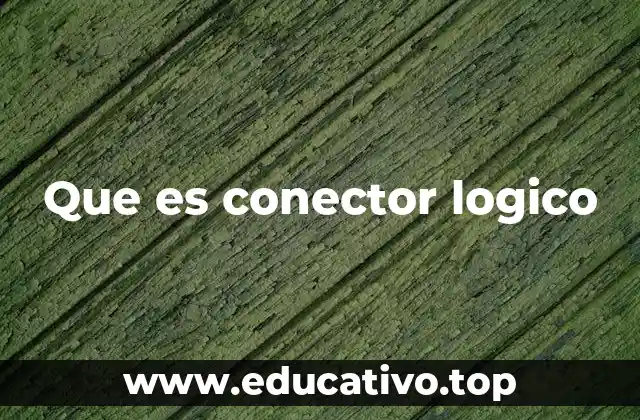 Que es conector logico