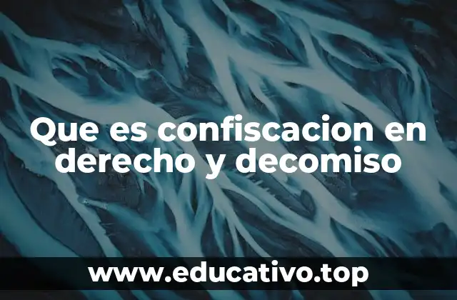 Que es confiscacion en derecho y decomiso