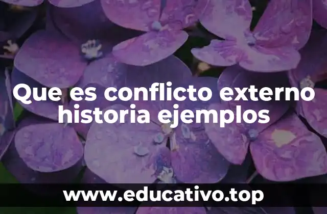 Que es conflicto externo historia ejemplos