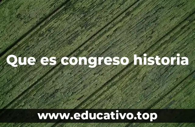 Que es congreso historia