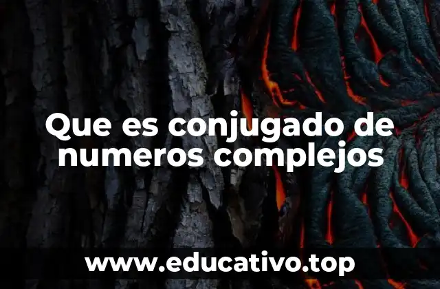 Que es conjugado de numeros complejos