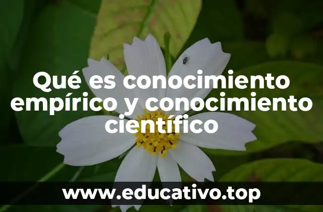 Qué es conocimiento empírico y conocimiento científico
