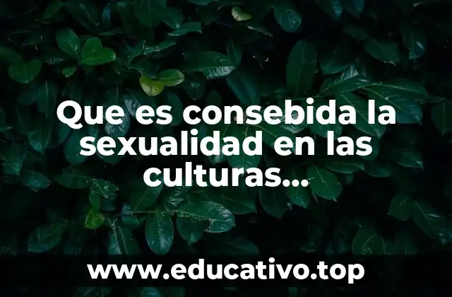Que es consebida la sexualidad en las culturas mesoamericanas