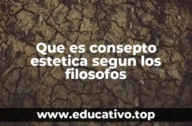 Que es consepto estetica segun los filosofos