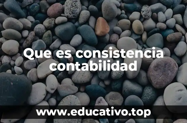 Que es consistencia contabilidad