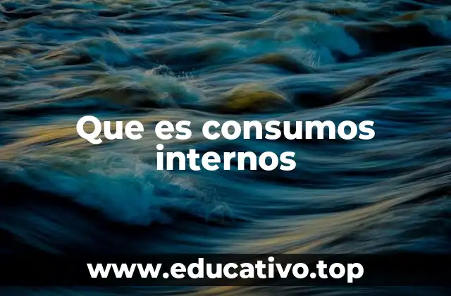 Que es consumos internos