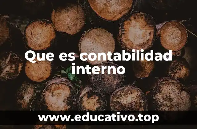 Que es contabilidad interno
