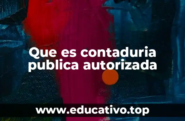 Que es contaduria publica autorizada