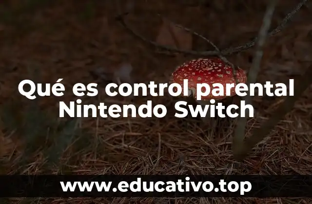 Qué es control parental Nintendo Switch