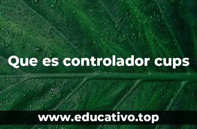 Que es controlador cups