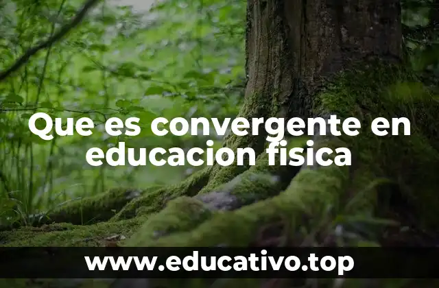 Que es convergente en educacion fisica