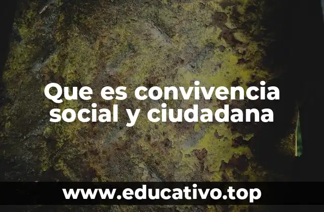 La importancia de la participación ciudadana en la convivencia