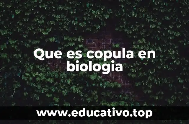 Que es copula en biologia