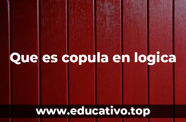 Que es copula en logica