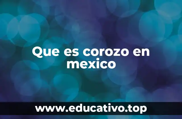 Que es corozo en mexico