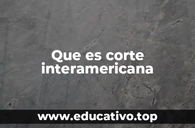 Que es corte interamericana