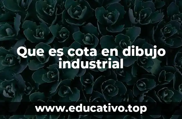 Que es cota en dibujo industrial