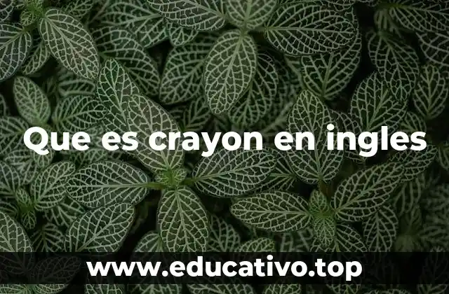 Uso y características de los crayons en el ámbito educativo y artístico