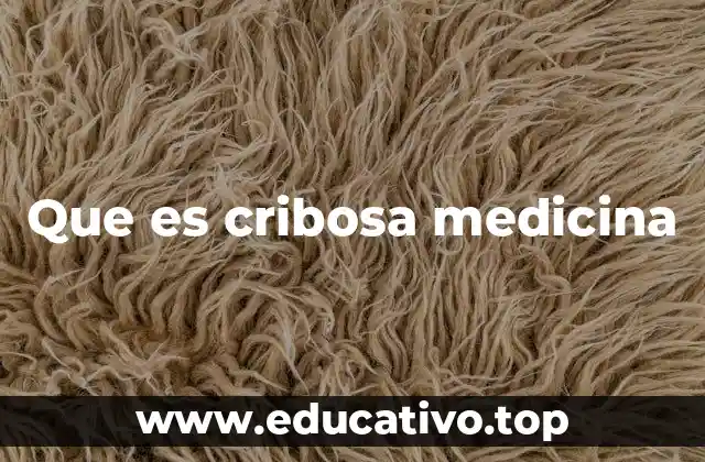 Que es cribosa medicina