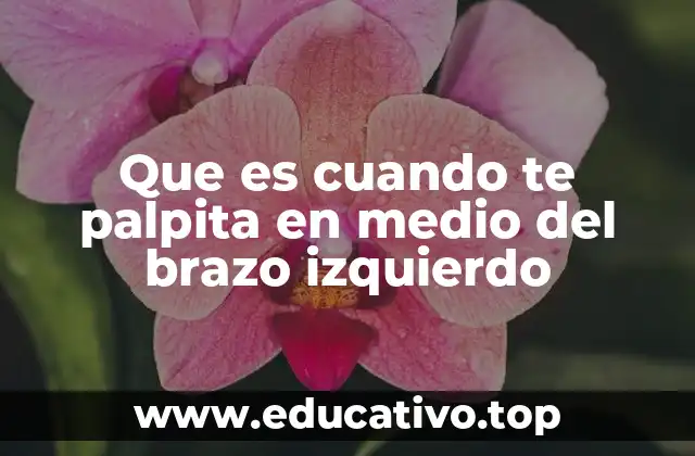 Que es cuando te palpita en medio del brazo izquierdo