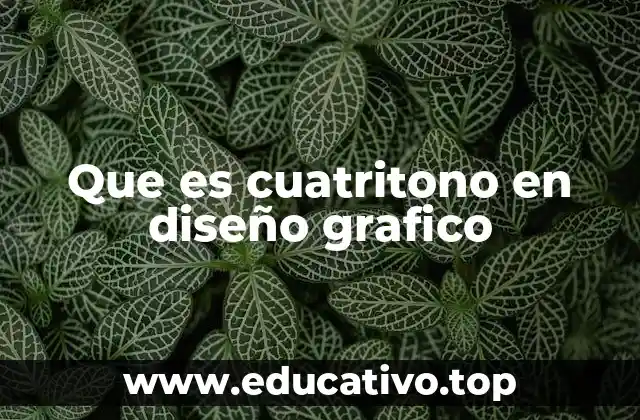 Que es cuatritono en diseño grafico