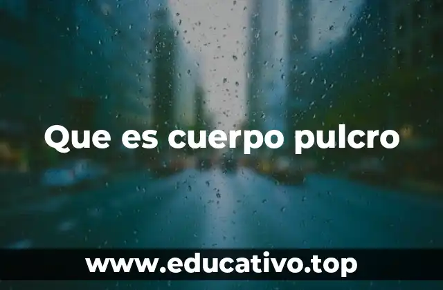 Que es cuerpo pulcro