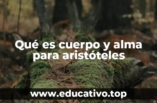 Qué es cuerpo y alma para aristóteles