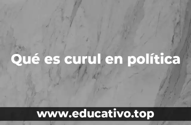 Qué es curul en política