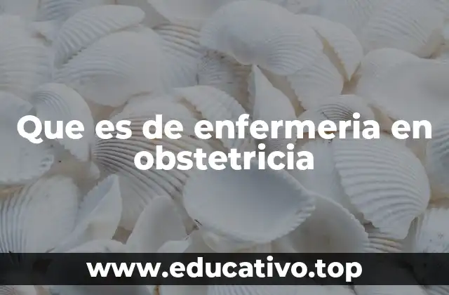 Que es de enfermeria en obstetricia