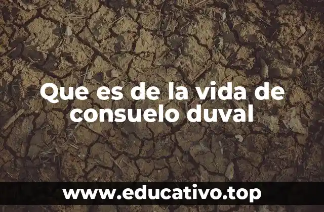 Que es de la vida de consuelo duval