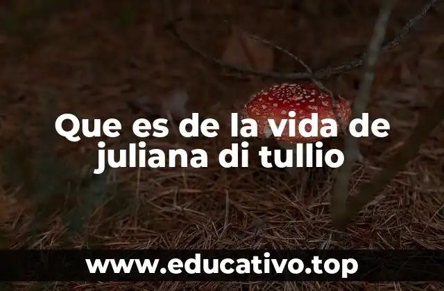 Que es de la vida de juliana di tullio