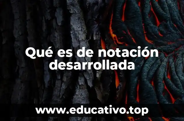 El valor posicional como base de la notación desarrollada