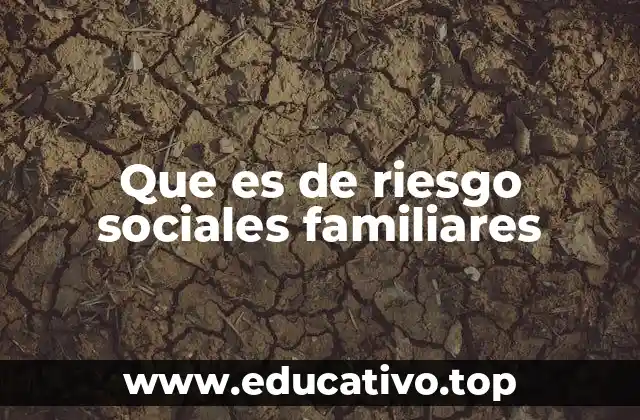 Que es de riesgo sociales familiares
