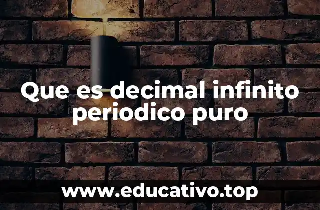 Características de los números decimales periódicos