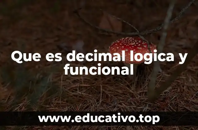 Que es decimal logica y funcional