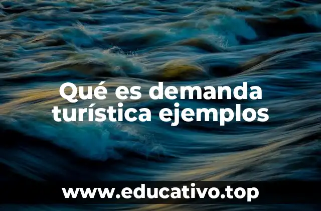 Qué es demanda turística ejemplos