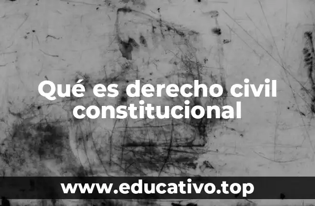 Qué es derecho civil constitucional
