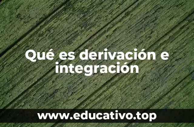 Qué es derivación e integración