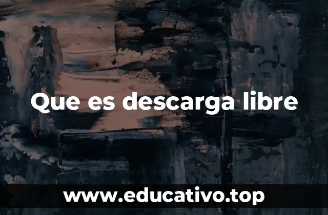 Que es descarga libre