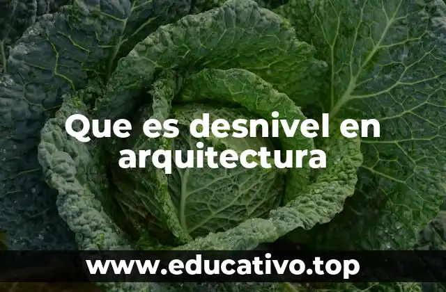 Que es desnivel en arquitectura
