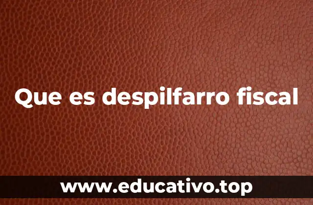 Que es despilfarro fiscal